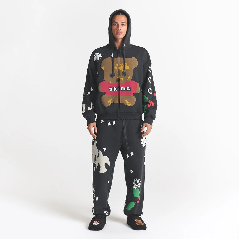 Cactus Plant Flea Market X Skims Heavyweight Fleece Relaxed Zip Up Hoodie