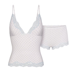 Fits Everybody Lace Triangle Cami and Boy Short Set
