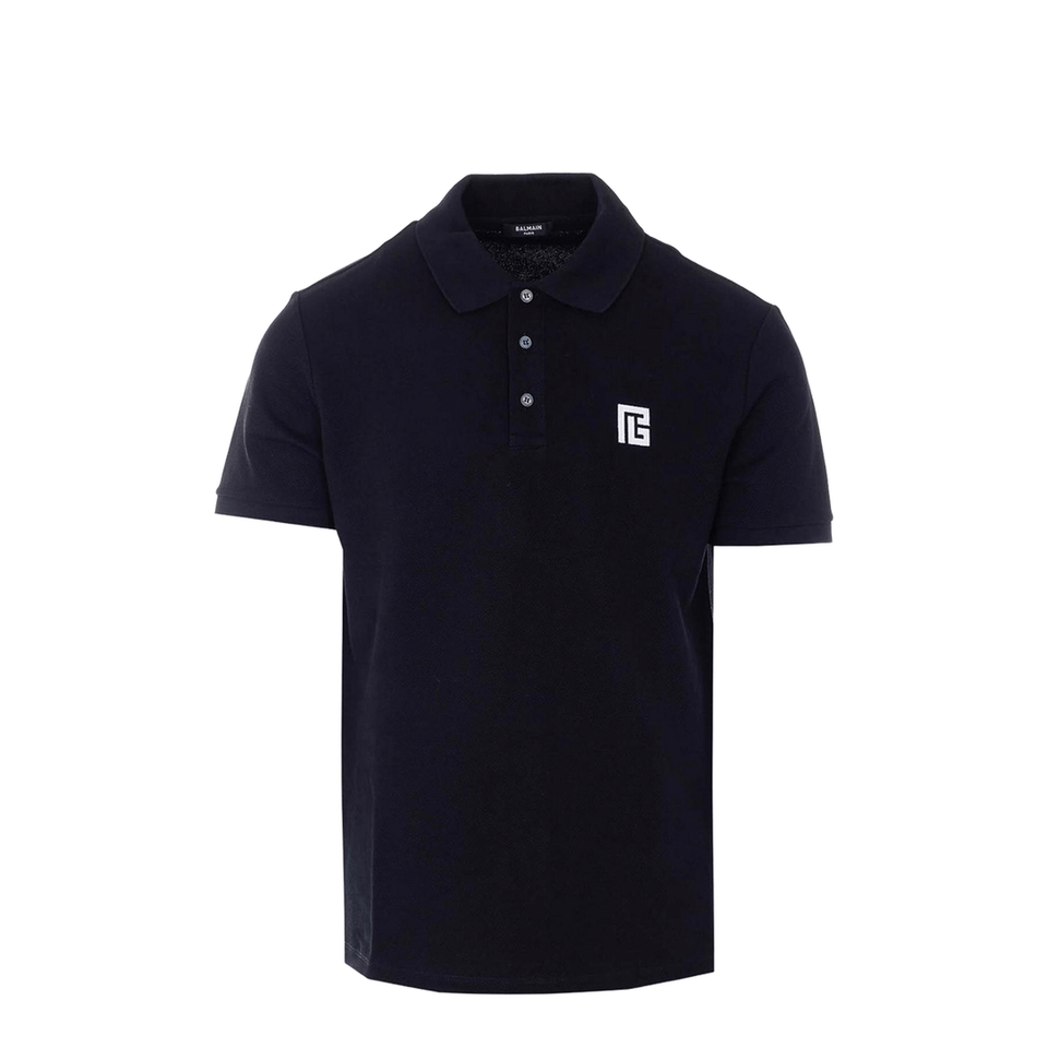 Embroidered Logo Polo - Black