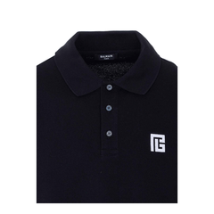 Embroidered Logo Polo - Black
