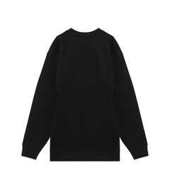 Black Short Plush Dress with Logo Triangle