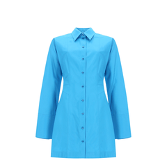 Light Blue Technical Viscose Dress