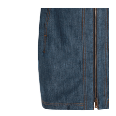 Navy Blue Chambray Dress