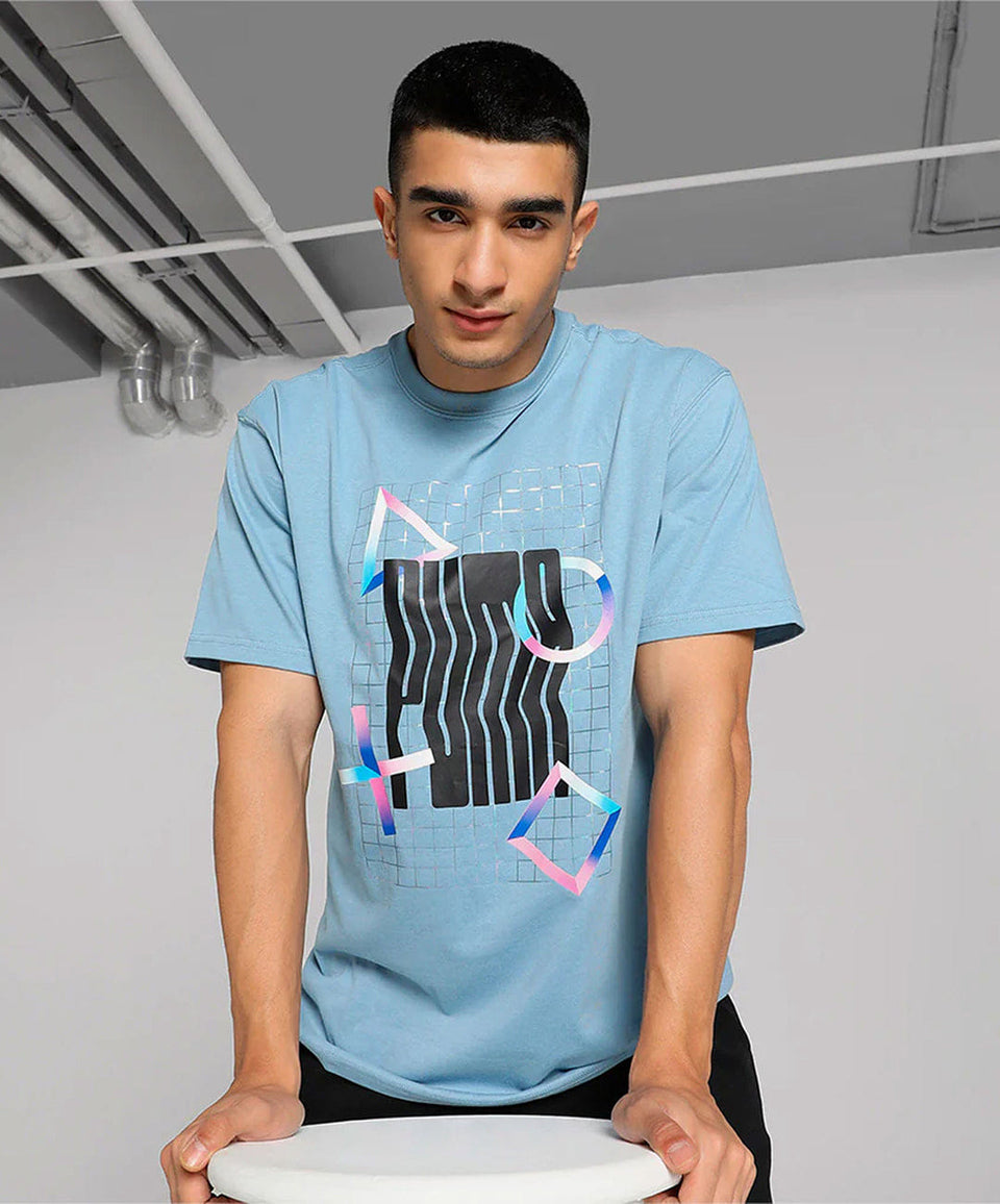 Puma x PLAYSTATION T-Shirt { ZEN BLUE