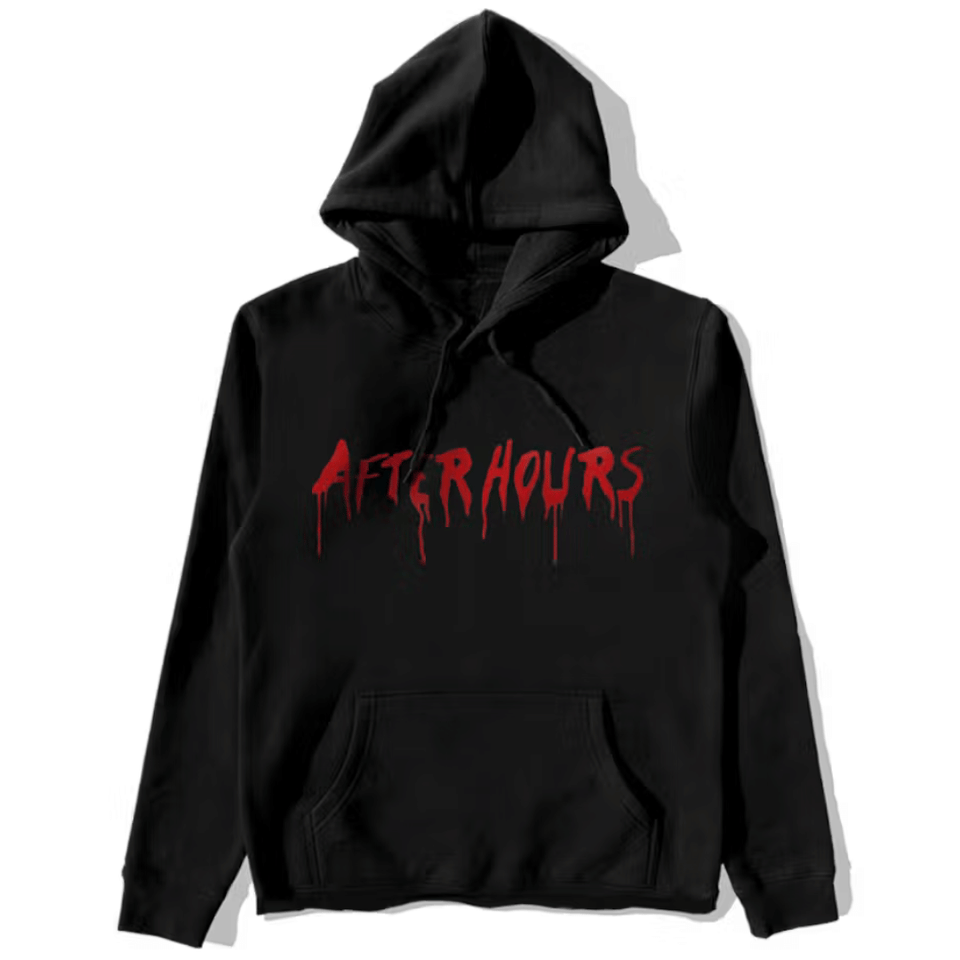The Weeknd x Vlone After Hours Acid Drip Pullover Hood Black