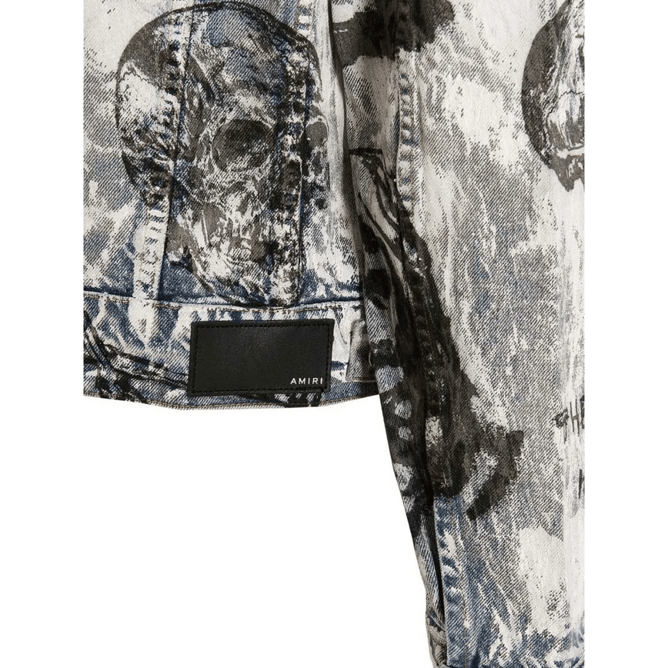 AMIRI X WES LANG SKETCH DENIM JACKET