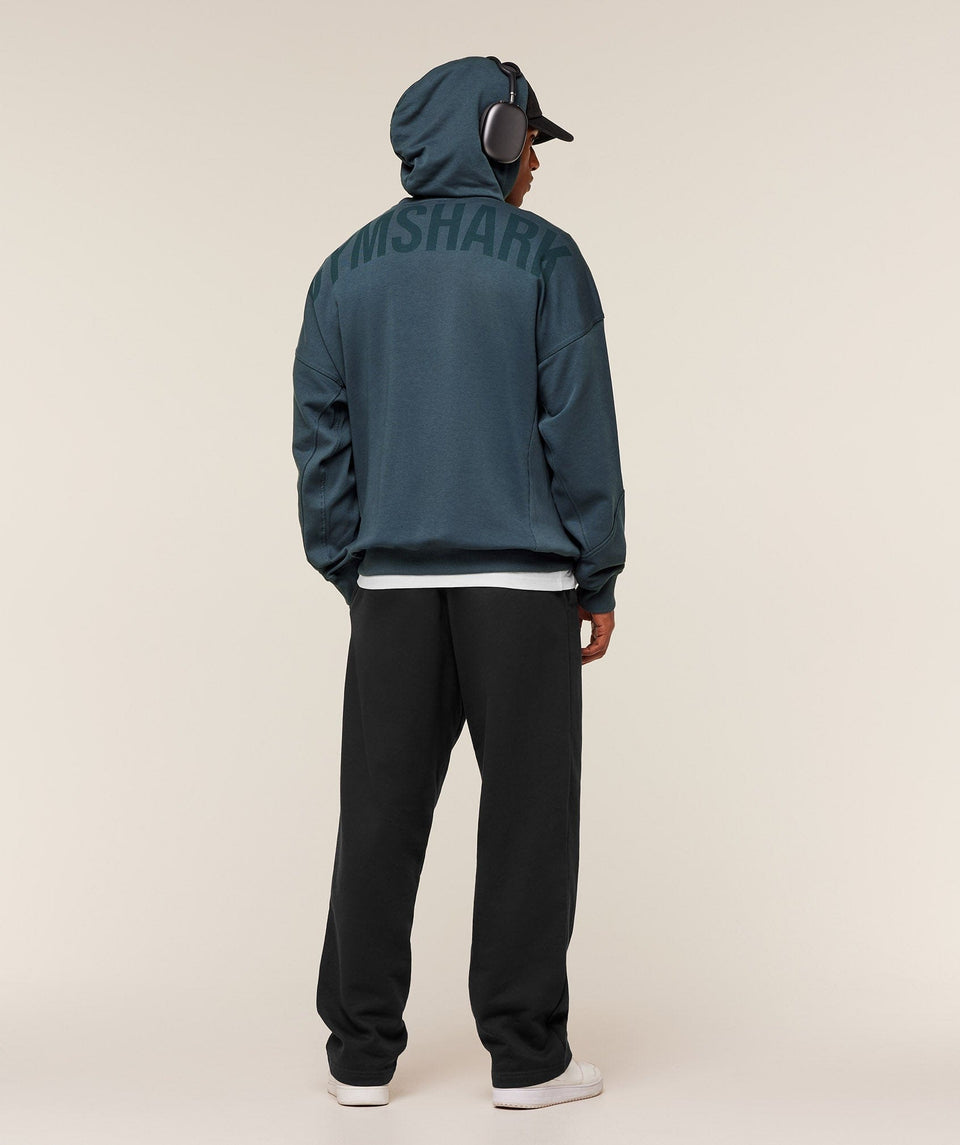 Gymshark Power Oversized Hoodie GS Stealth Blue