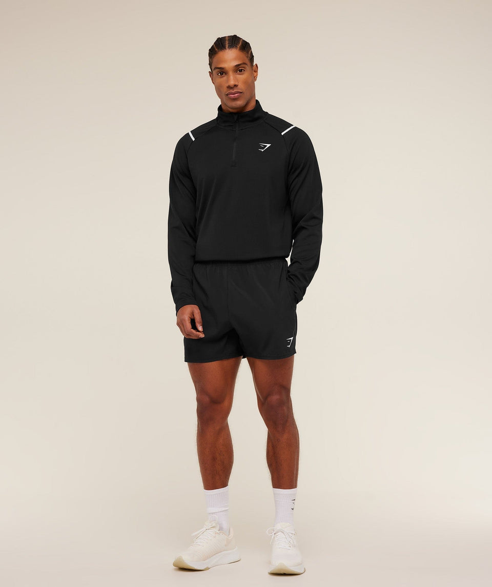 Gymshark Arrival Contrast 1/4 Zip Black