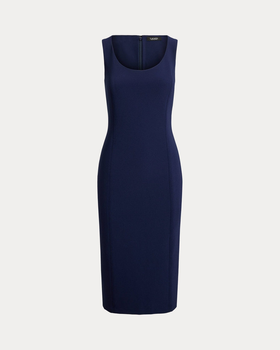 Ralph Lauren Faille Sleeveless Midi Cocktail Dress