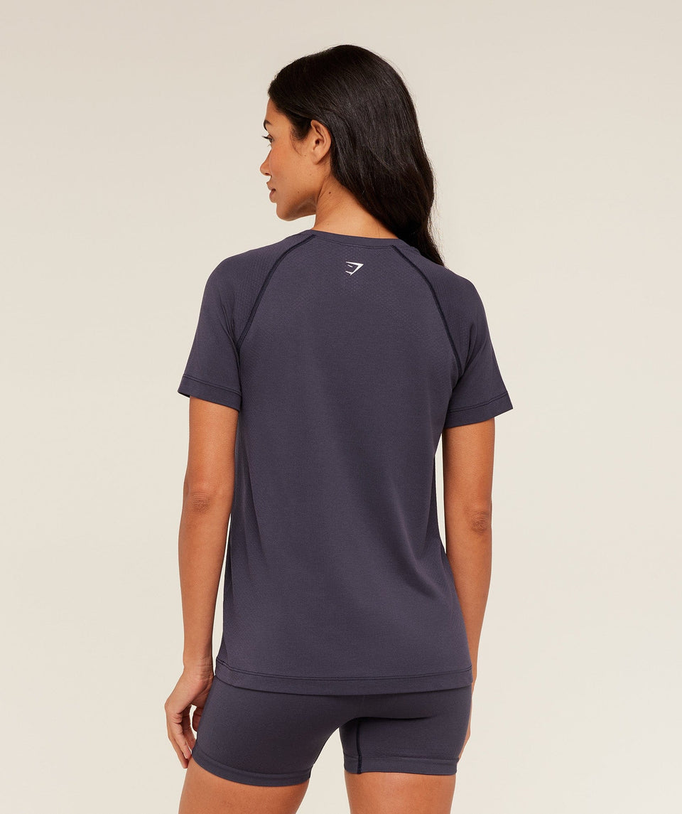 Women's Gymshark Vital Seamless 2.0 Light T-Shirt Midnight Purple