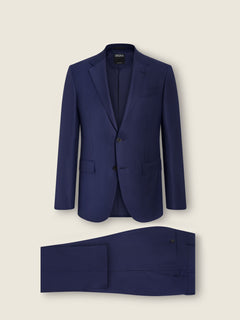 Zegna Dark Blue 15Milmil15 Wool Suit