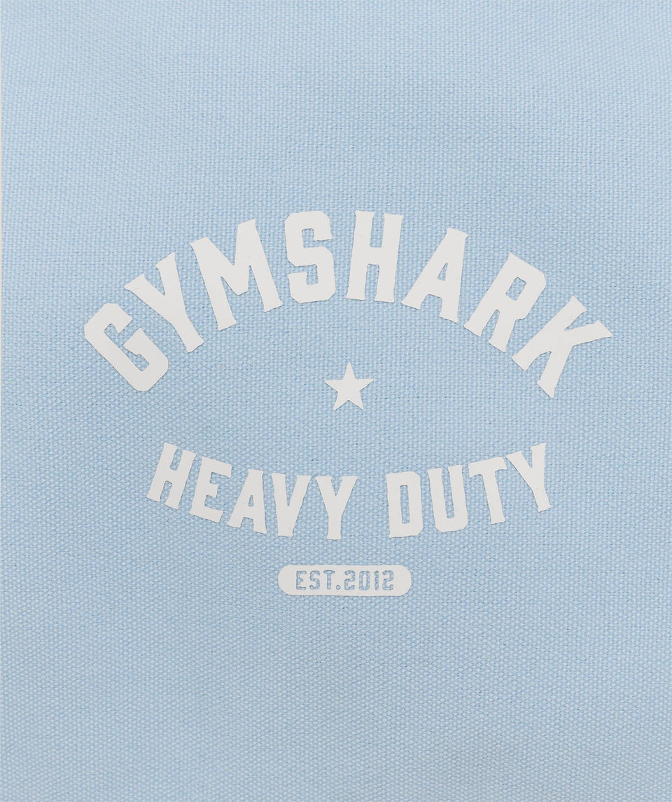 Women's Gymshark Logo Duffle Bag Chilled Blue