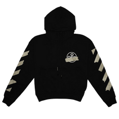 Off-White Tape Arrows Over Hoodie Black/Beige