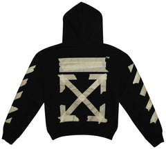 Off-White Tape Arrows Over Hoodie Black/Beige