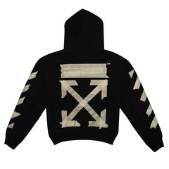 Off-White Tape Arrows Over Hoodie Black/Beige