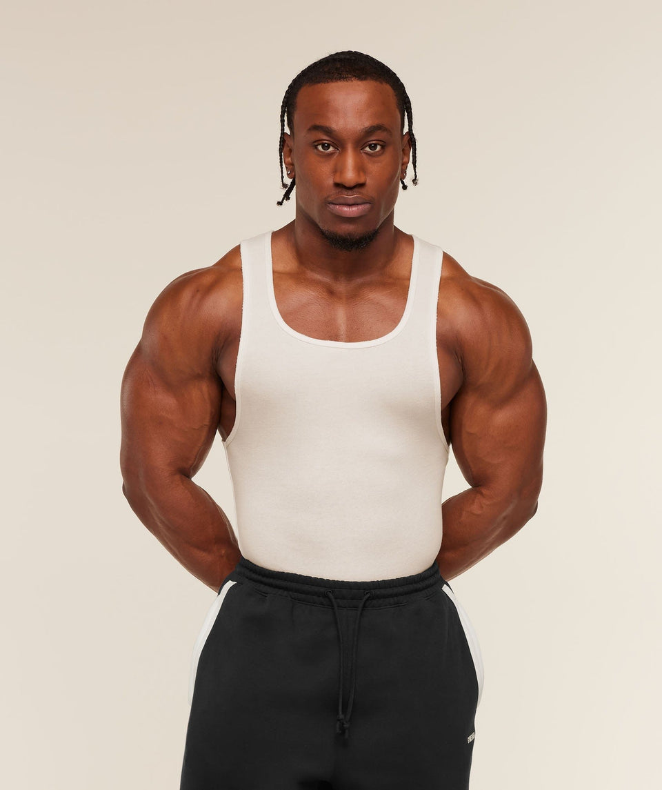Gymshark Gymshark X Cbum Ribbed Tank Soft White