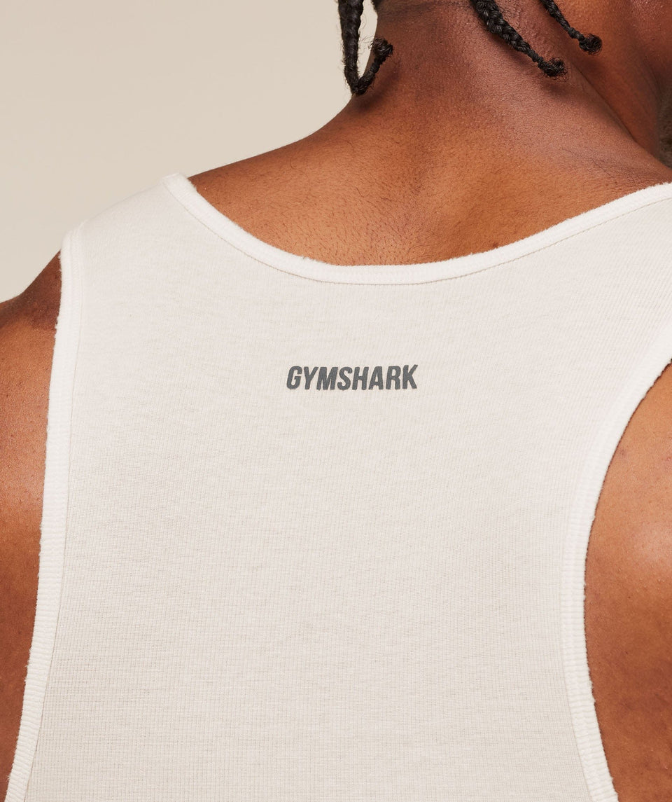 Gymshark Gymshark X Cbum Ribbed Tank Soft White