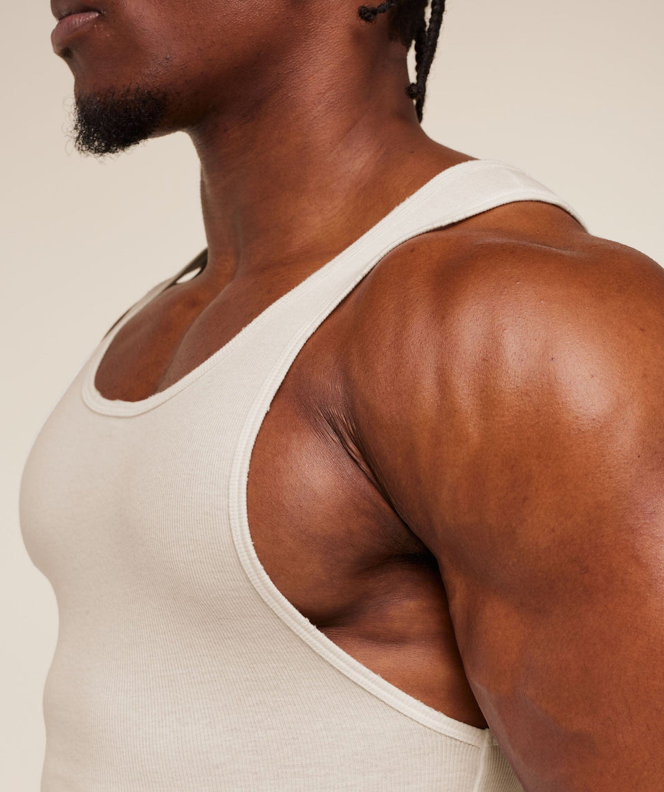 Gymshark Gymshark X Cbum Ribbed Tank Soft White