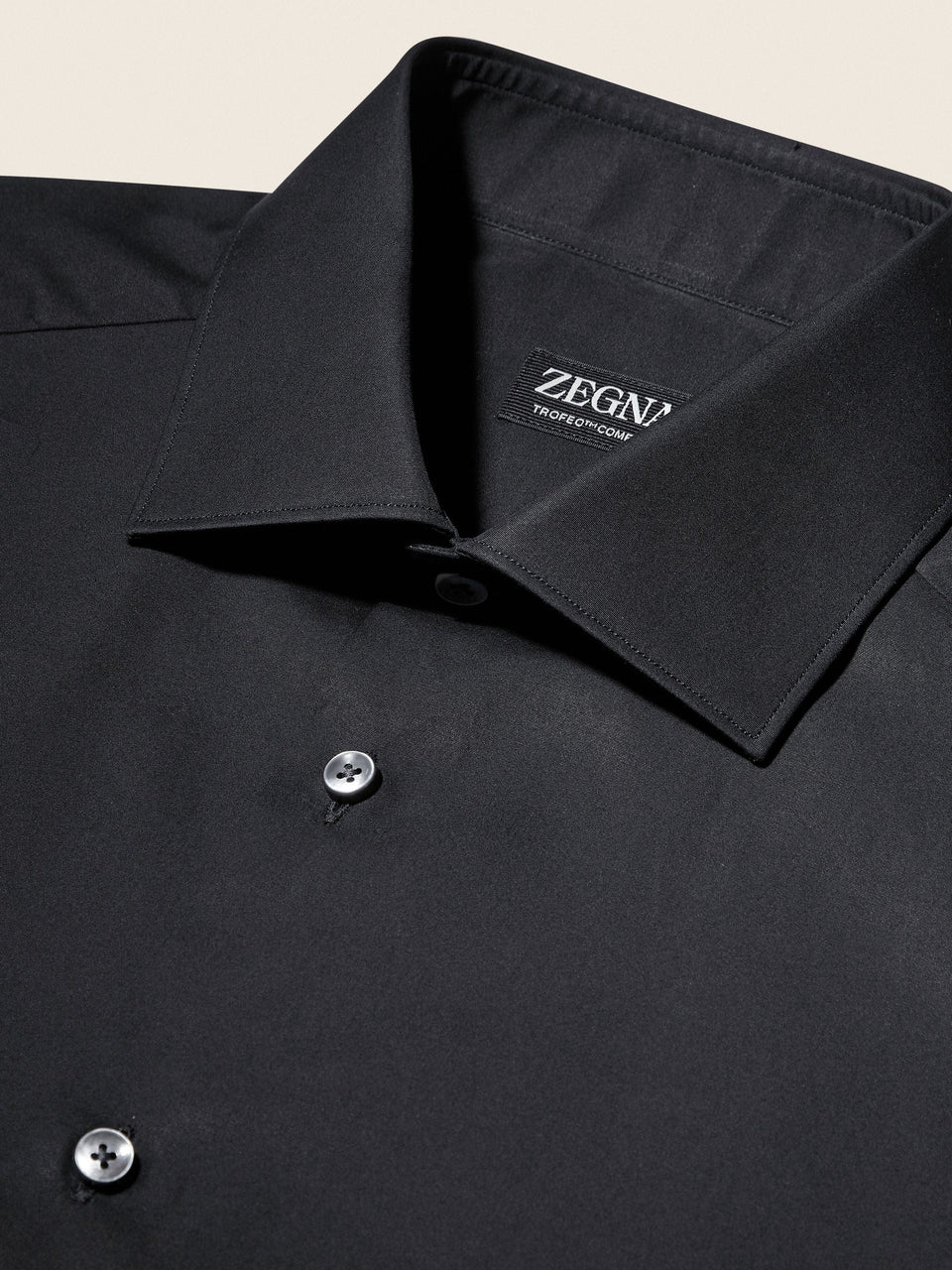 Zegna Black Trofeo Comfort Cotton Shirt