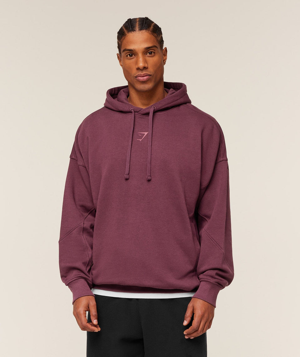 Gymshark Power Oversized Hoodie GS Impact Burgundy