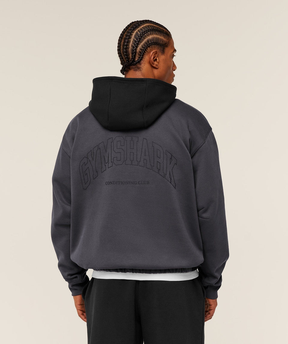 Gymshark Collegiate Tech Hoodie Grey