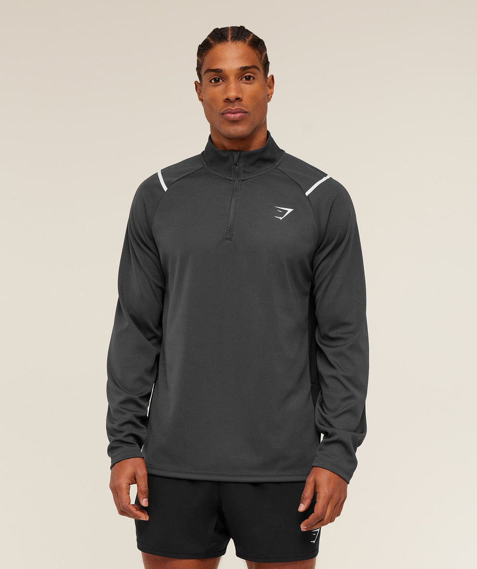 Gymshark Arrival Contrast 1/4 Zip Grey