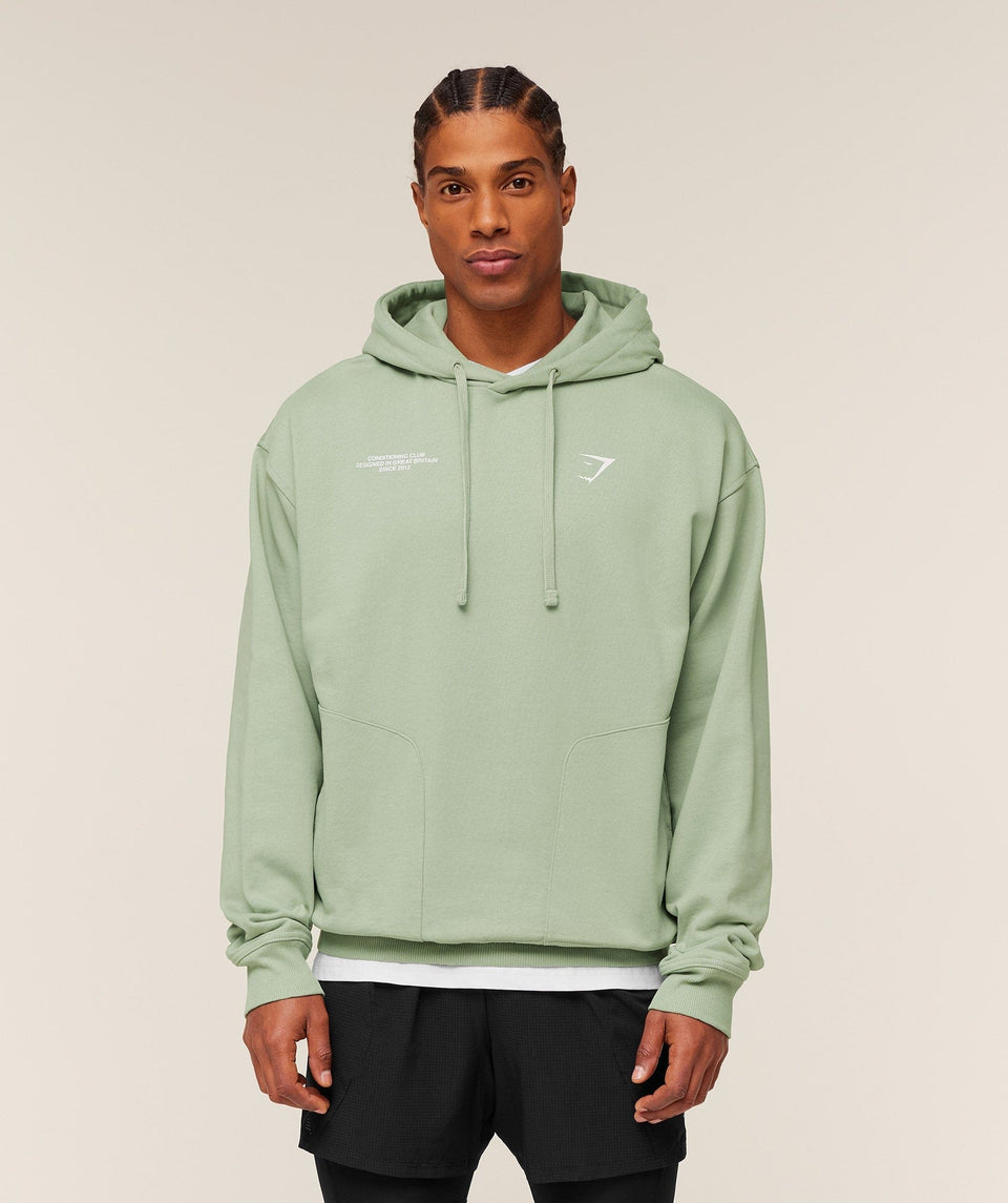 Gymshark Conditioning Club Hoodie GS Haze Green