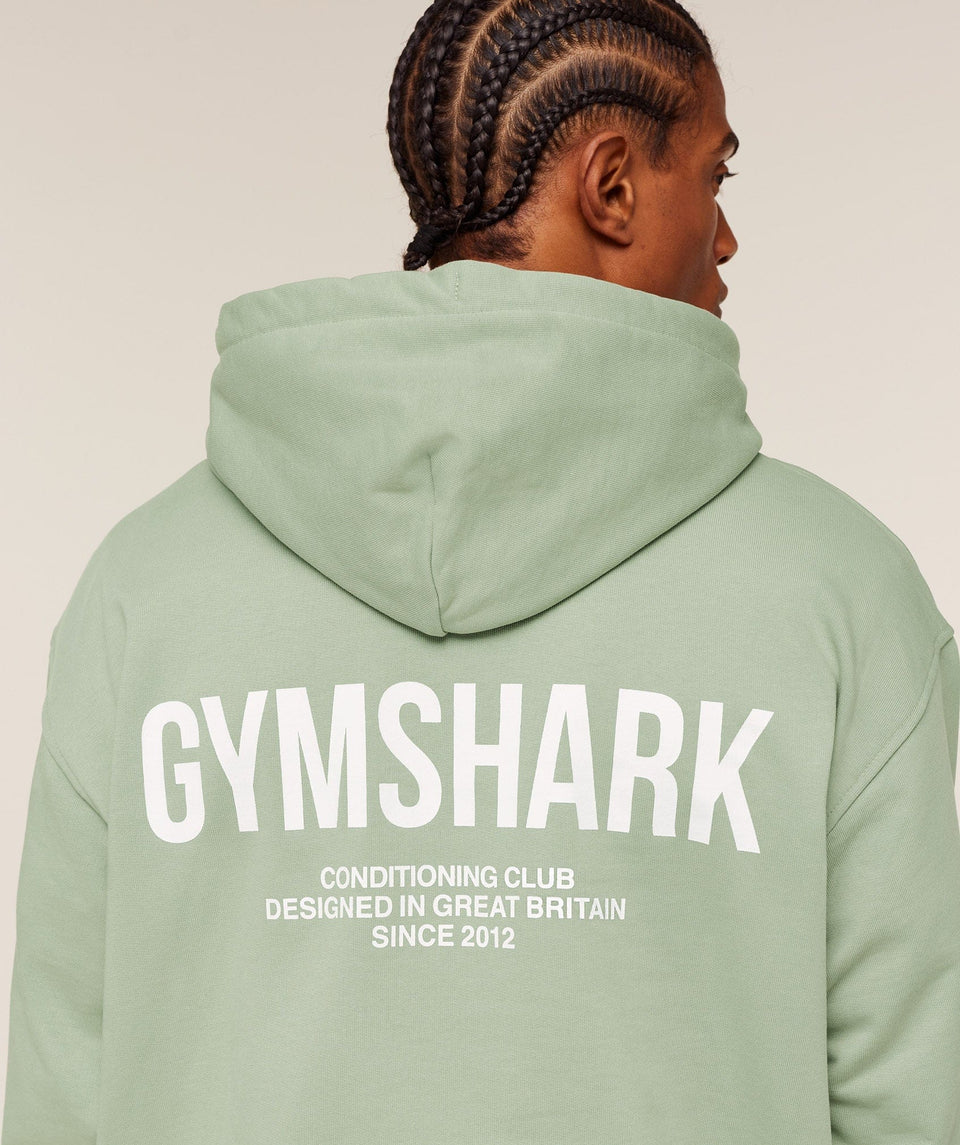 Gymshark Conditioning Club Hoodie GS Haze Green