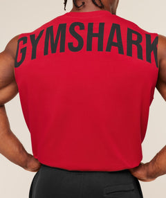 Gymshark Power Cut Off Tank Conditioning Red