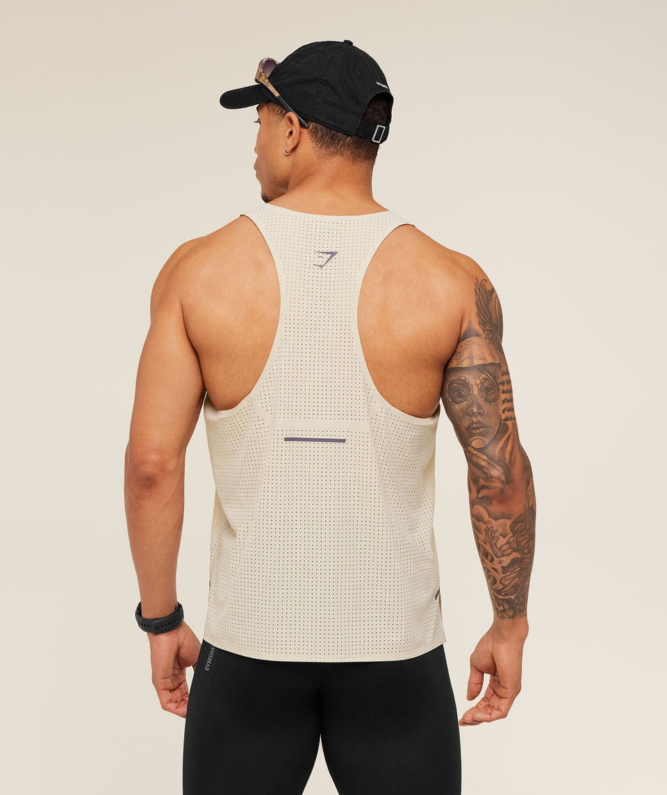 Gymshark Running Elite Race Vest Pebble Grey