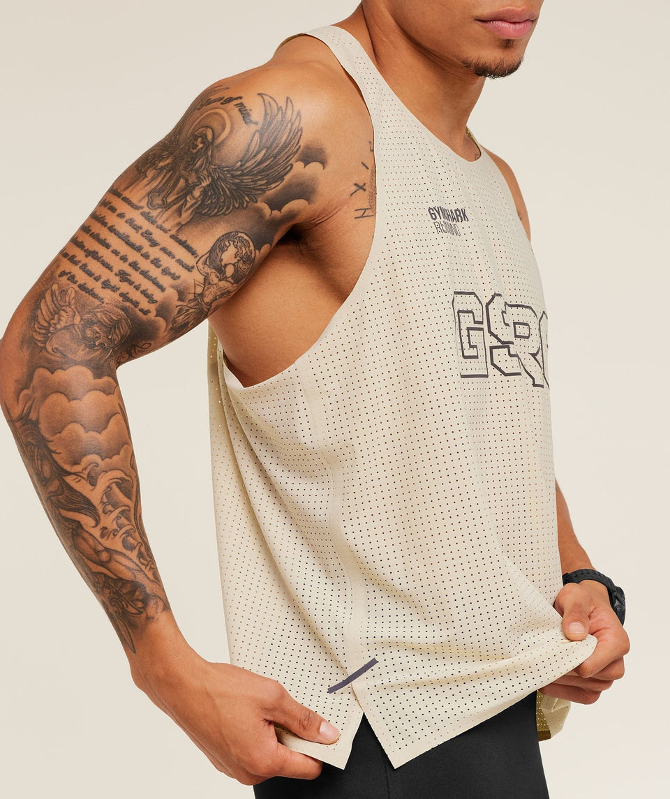 Gymshark Running Elite Race Vest Pebble Grey