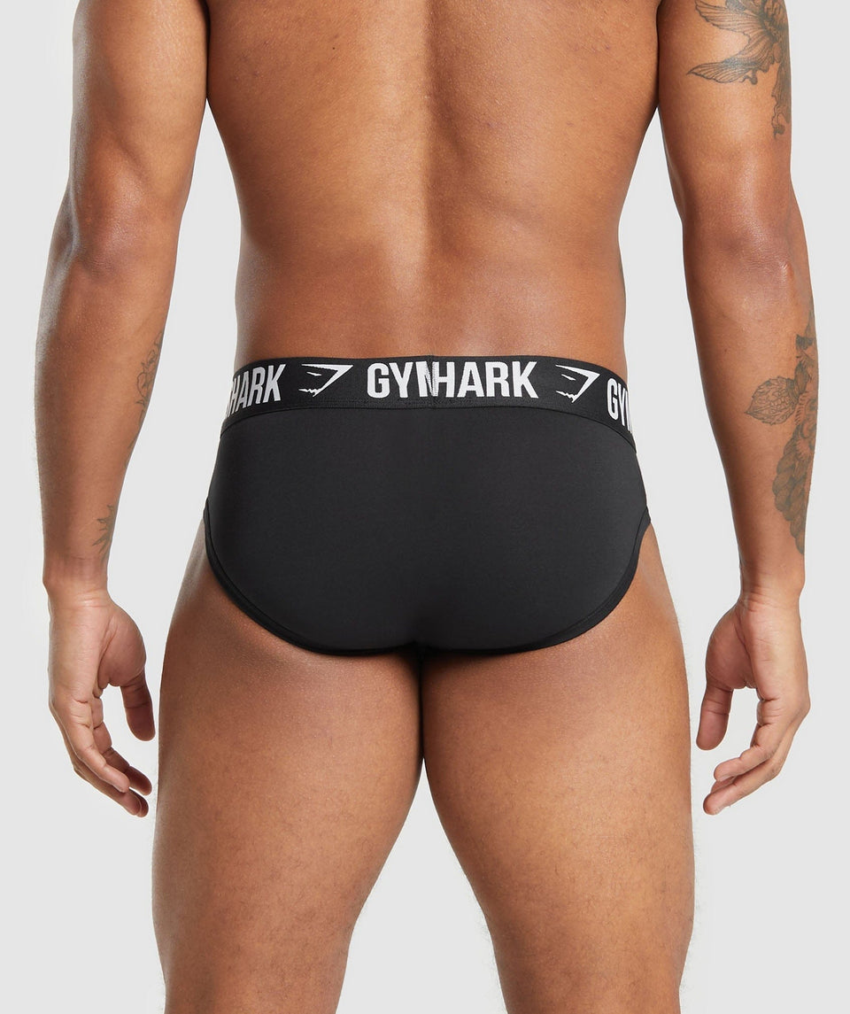 Gymshark Brief 3Pk Black