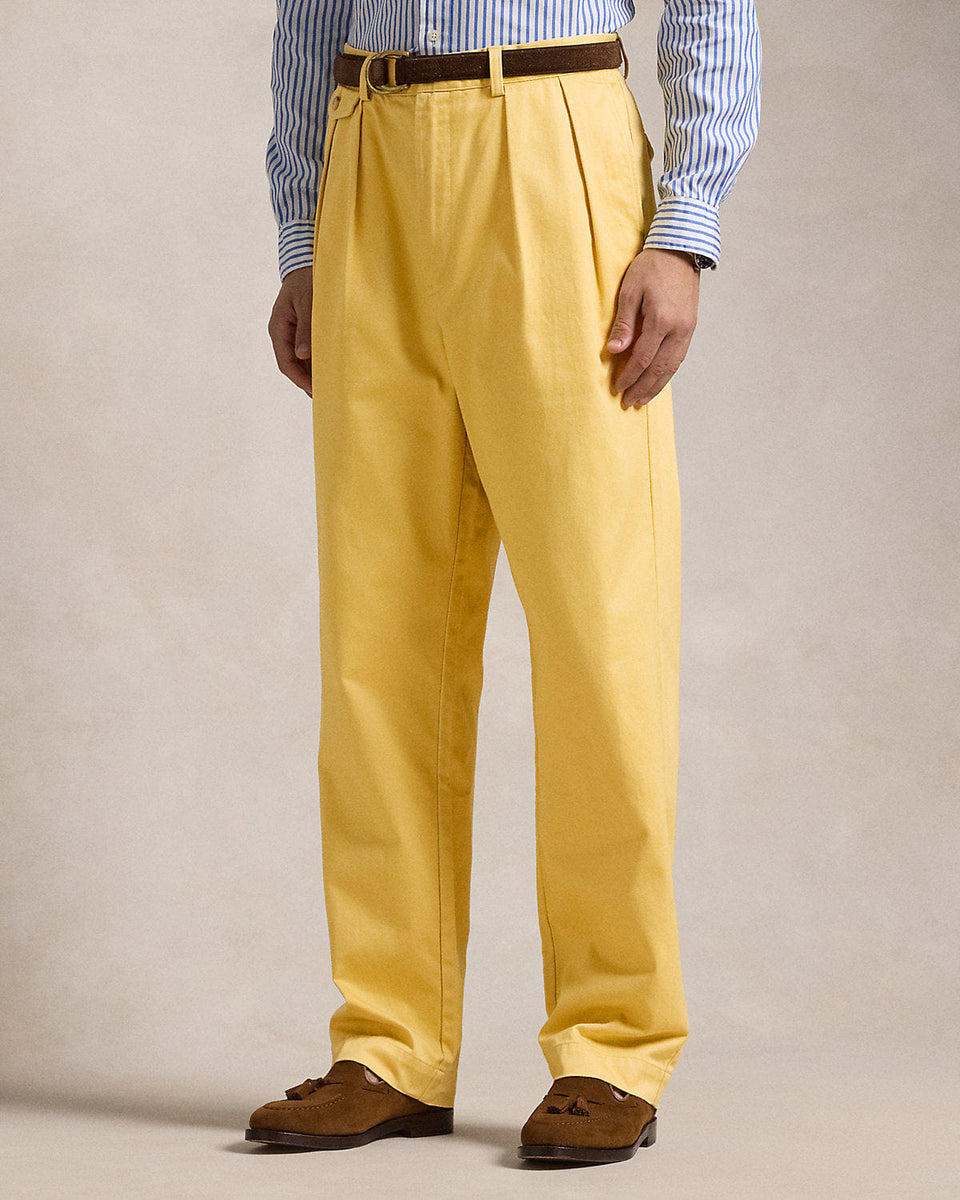 Ralph Lauren Whitman Relaxed Fit Pleated Chino Pant