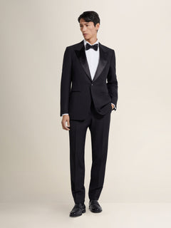 Zegna Black Centoventimila Wool And Mohair Tuxedo