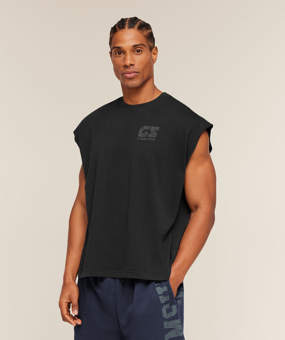 Gymshark Accent Capped Sleeve T-Shirt Black