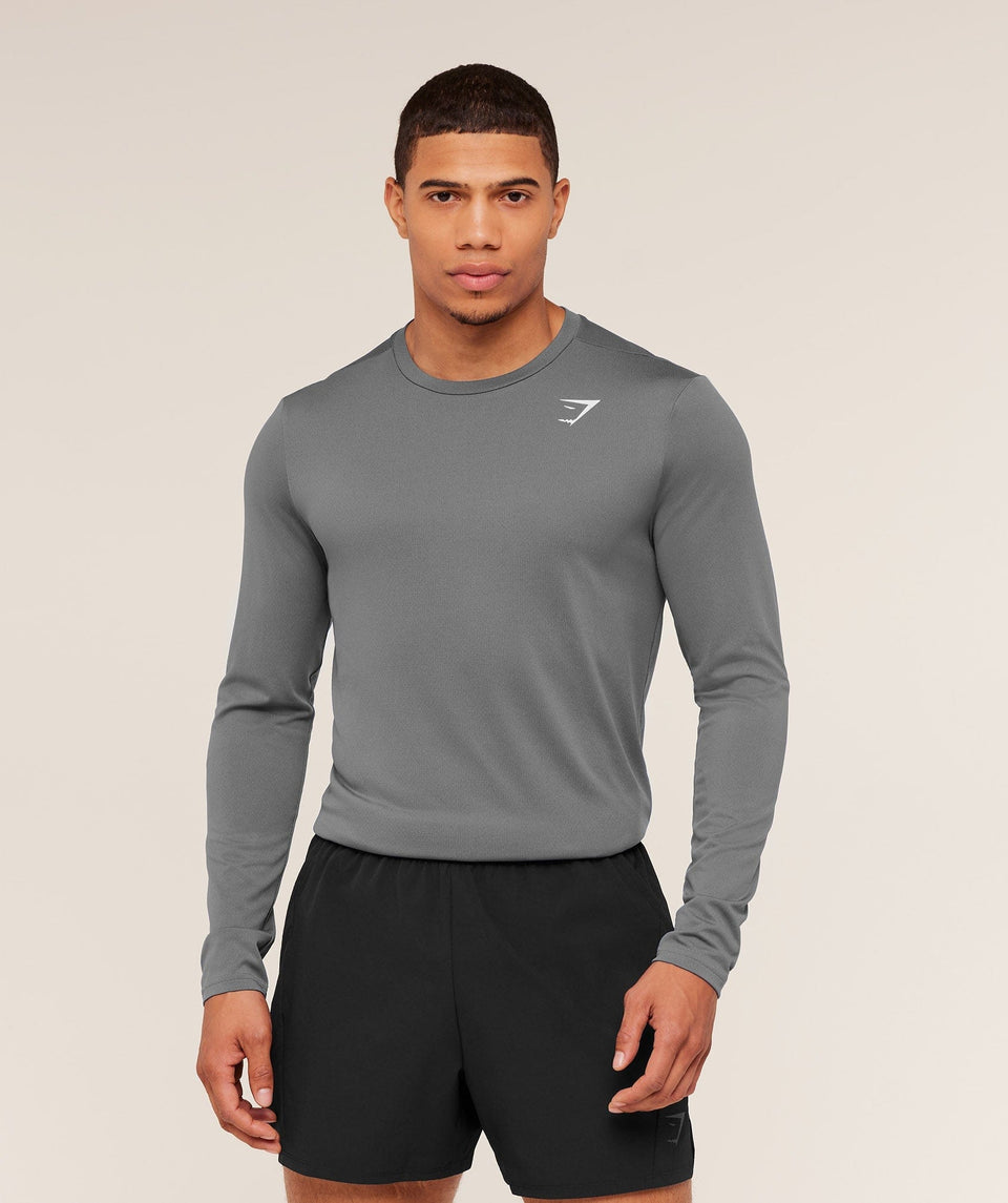Gymshark Arrival Long Sleeve T-Shirt Silhouette Grey