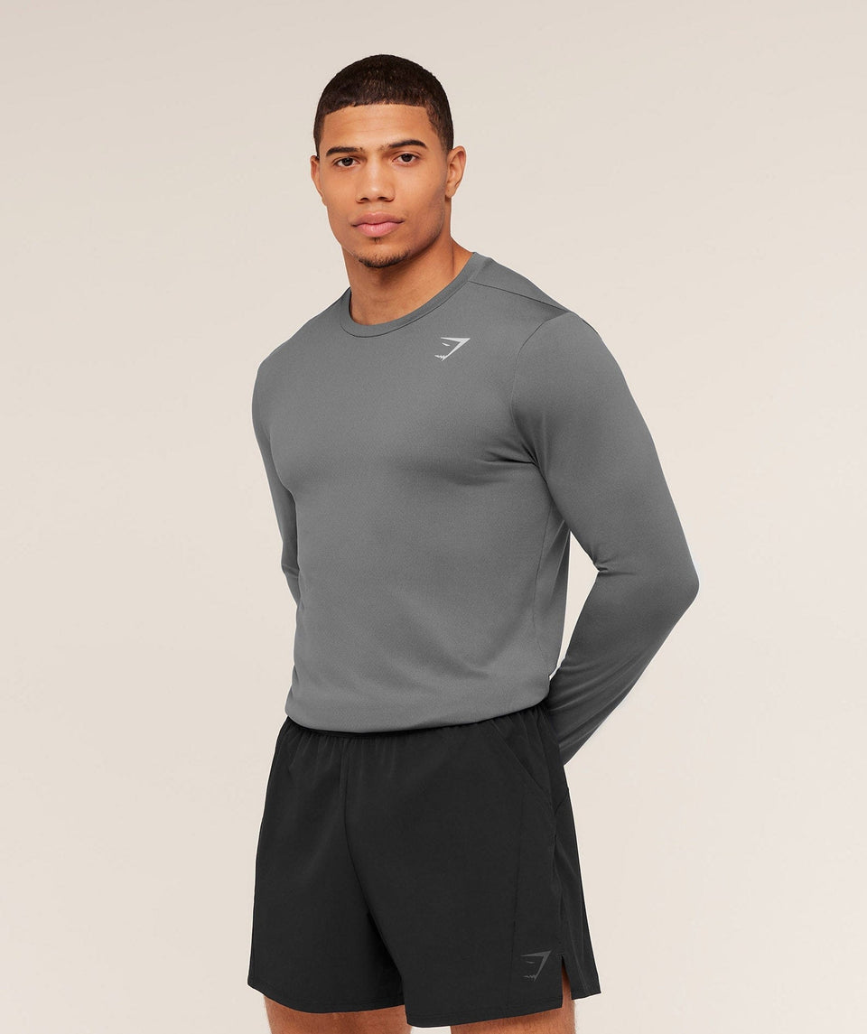 Gymshark Arrival Long Sleeve T-Shirt Silhouette Grey