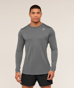 Gymshark Arrival Long Sleeve T-Shirt Silhouette Grey