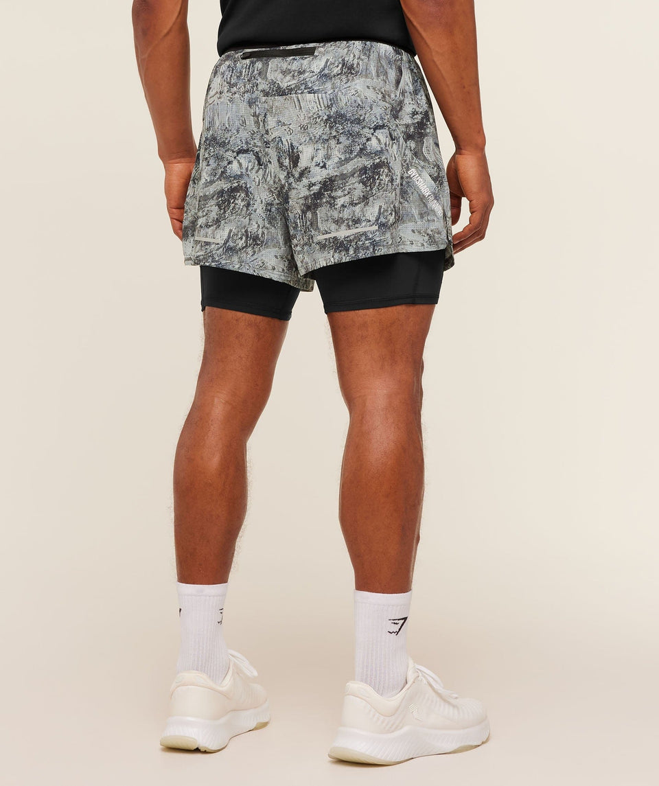 Gymshark Running 4" 2In1 Shorts Dark Grey