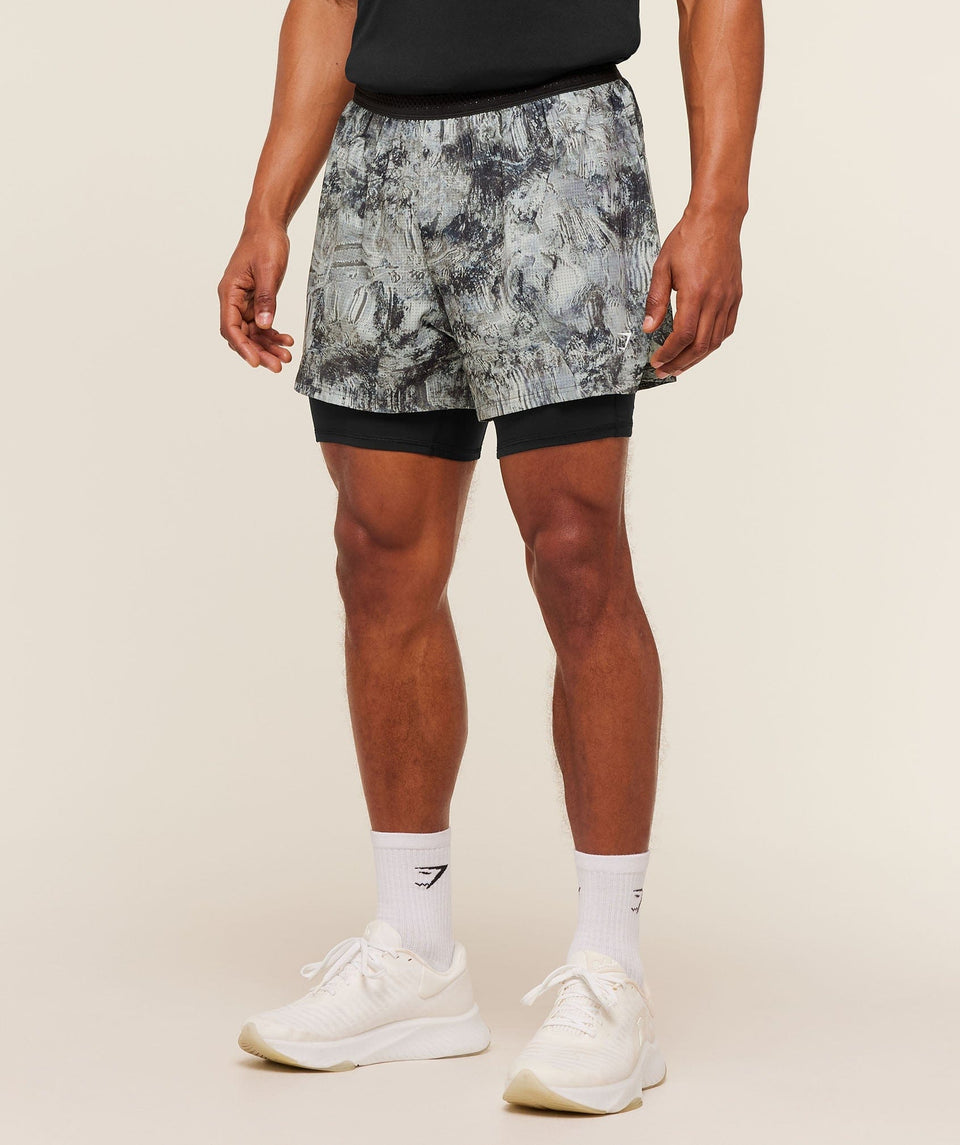 Gymshark Running 4" 2In1 Shorts Dark Grey