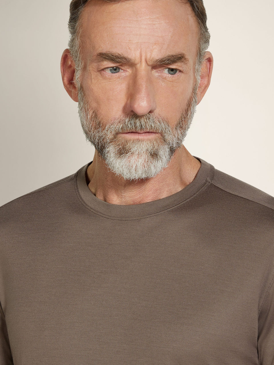 Zegna Dark Taupe Vellus Aureum T-Shirt