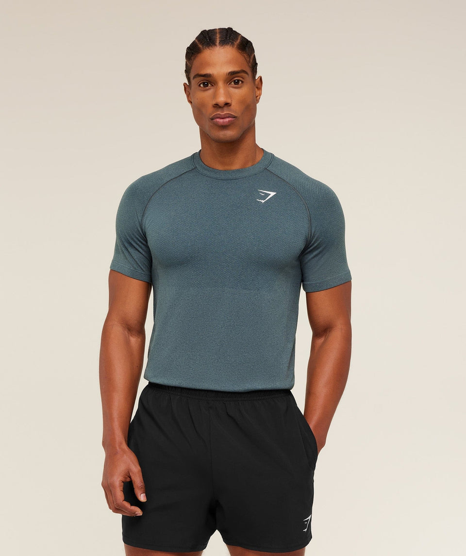Gymshark Vital Seamless T-Shirt Iron Blue
