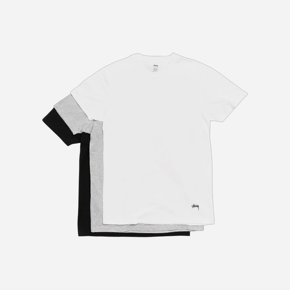 Stussy T-Shirt Pack of 3 Multicolor