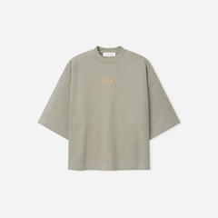 Fear Of God Essentials Heavy Jersey Merch T-Shirt Boxy Fit Washed Seal Heather