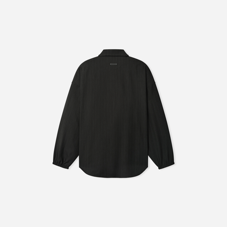 Fear Of God Black Striped Wool Elastic Cuff Shirt
