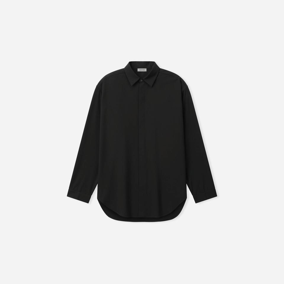 Fear Of God Cotton Wool Oxford Classic Shirt Black