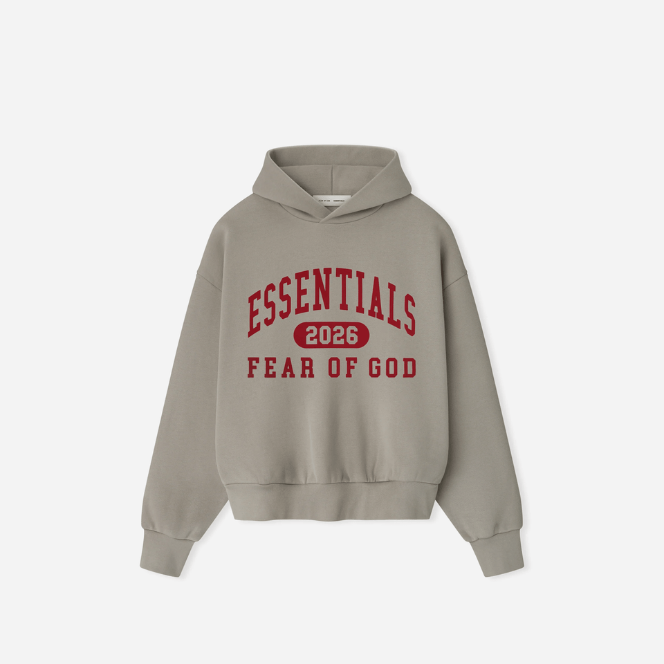 Fear Of God Essentials Classic Hoodie Smoke Grey