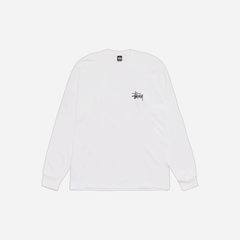 Stussy Basic Long Sleeve T-Shirt White