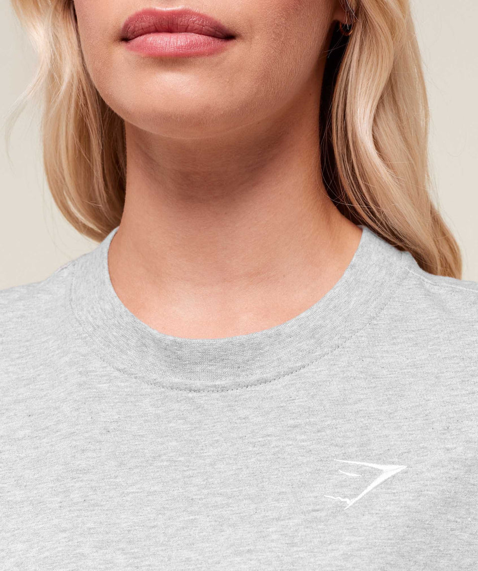 Gymshark Training Oversized T-Shirt  - Light Grey Marl
