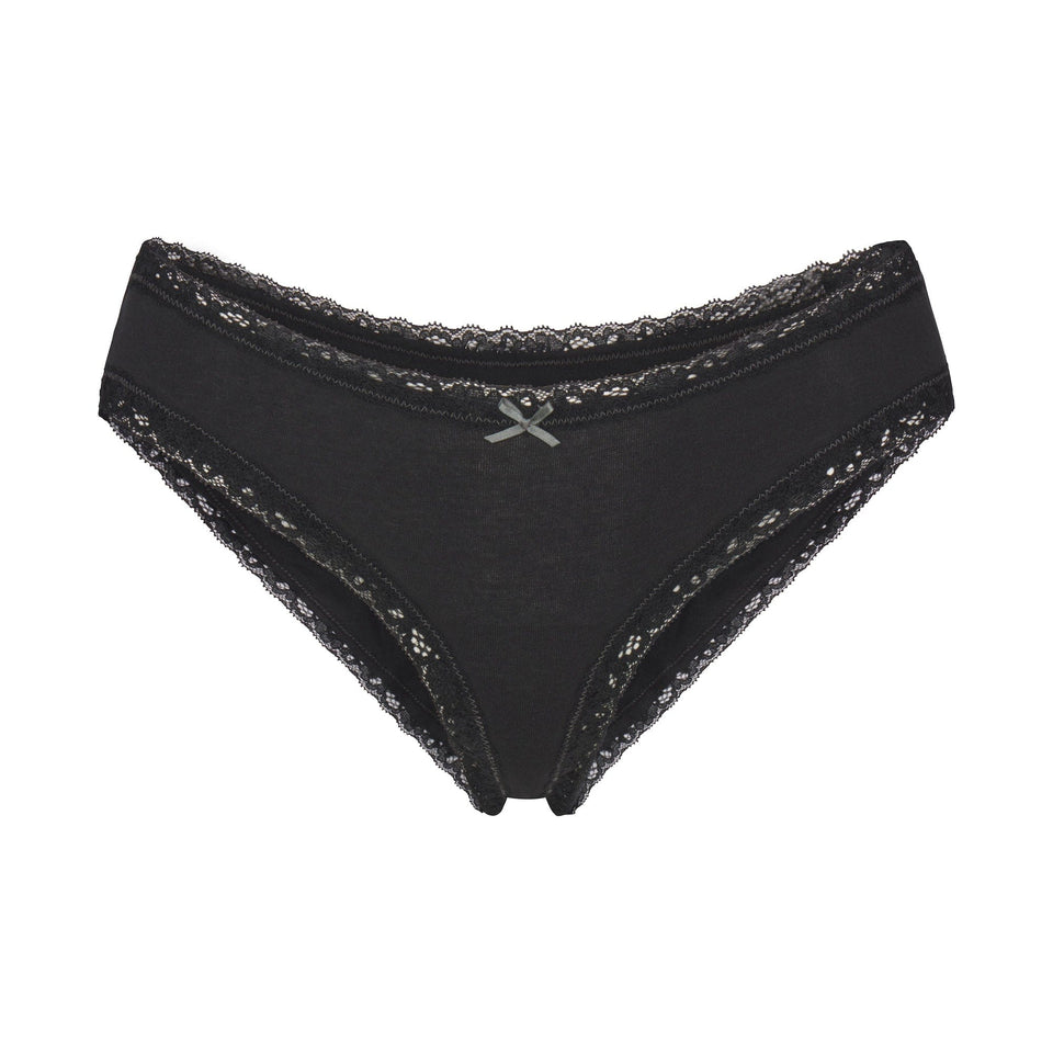 Lightweight Cotton Lace Brief